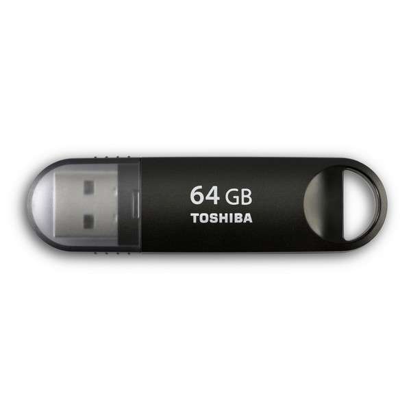Toshiba Suzaku 64GB 64G USB 3.0 Flash Drive Disk TransMemory-MX Stick Black - Toshiba