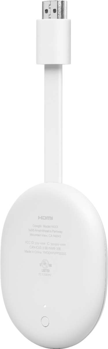 Chromecast with Google TV 4K HDR - Snow (REFURBISHED)
