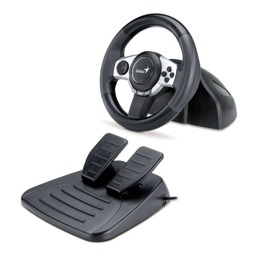 Genius Trio Racer F1 Racing Wheel for PC, PS3 and Wii Games - Genius