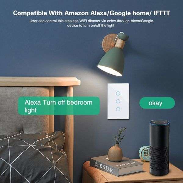 GeeWiz Wifi Smart Light Switch (NO NEUTRAL REQUIRED) - EWELINK + Capacitor 3 Gang