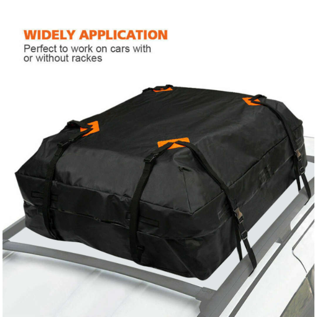 Car Roof Top Carrier Bag - Roof Rack Model (Black)