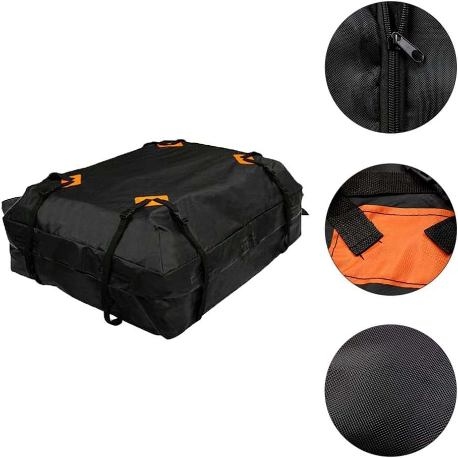 Car Roof Top Carrier Bag - Roof Rack Model (Black)