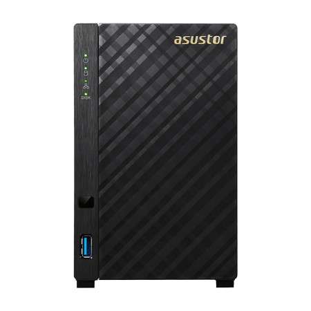 Asustor 2-bay NAS (Network Attached Storage)/ Marvell ARMADA-385 Dual Core/ 512MB DDR3/ GbE x1/ USB