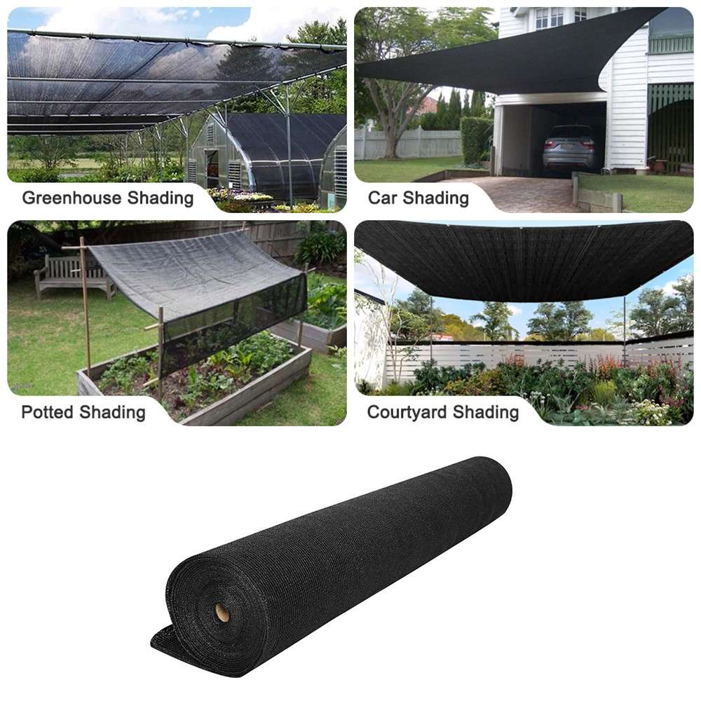 Black Shade Net (20% Sun Blockage) - Greenhouse Shade Solution / 2m (W) x 50m (L) roll