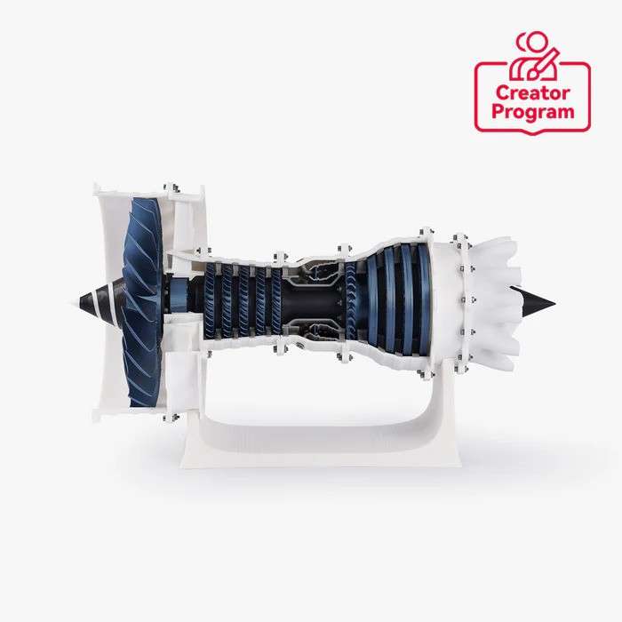 Jet Engine Model Components Kit 006  DIY Jet Engine Model