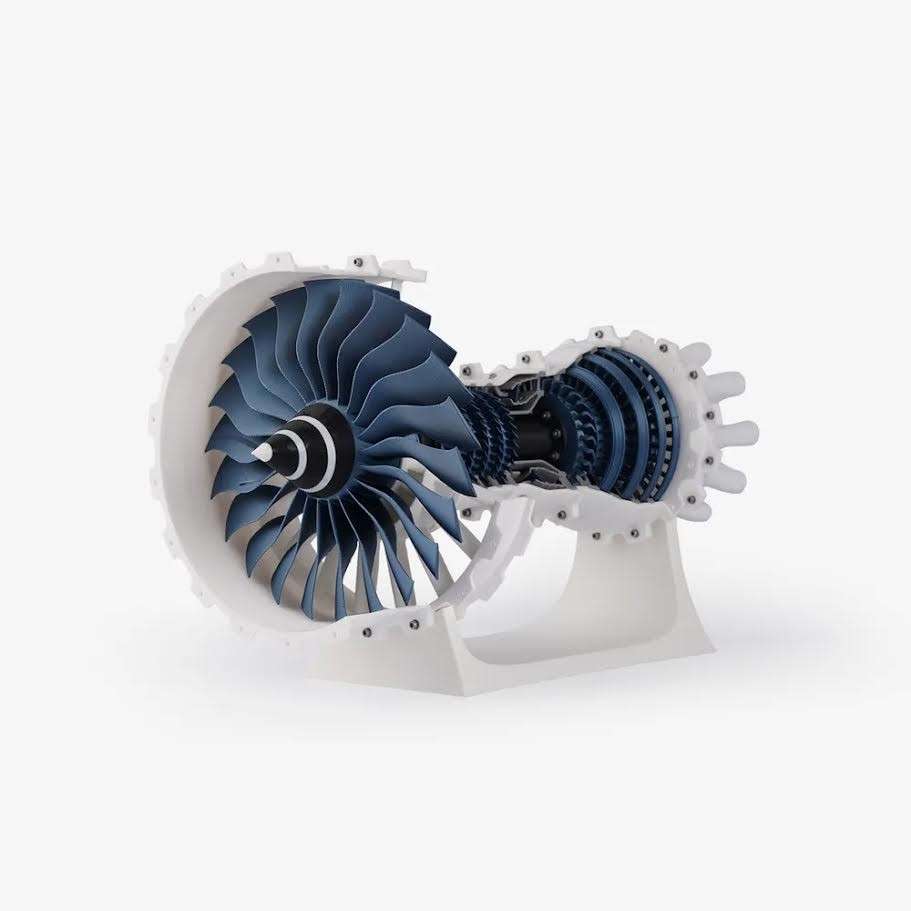 Jet Engine Model Components Kit 006  DIY Jet Engine Model