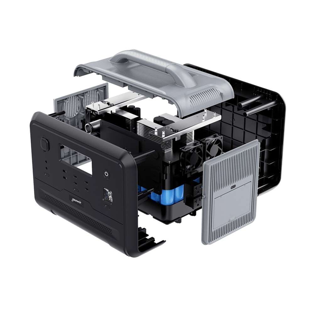 Geewiz 1200W Portable UPS Power Station Kit - 960Wh LIFEPO4 / Pure Sine Wave / 2HR Quick Charge -...