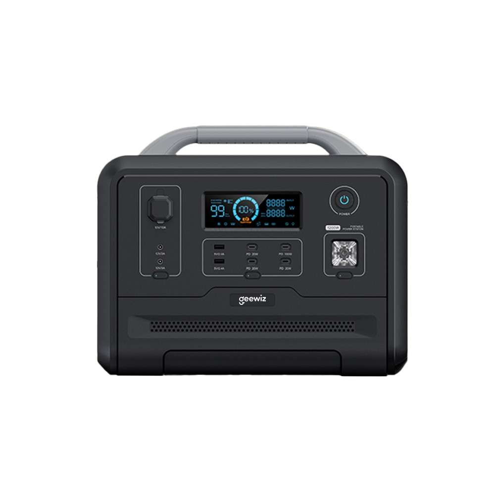 Geewiz 1200W Portable UPS Power Station Kit - 960Wh LIFEPO4 / Pure Sine Wave / 2HR Quick Charge -...