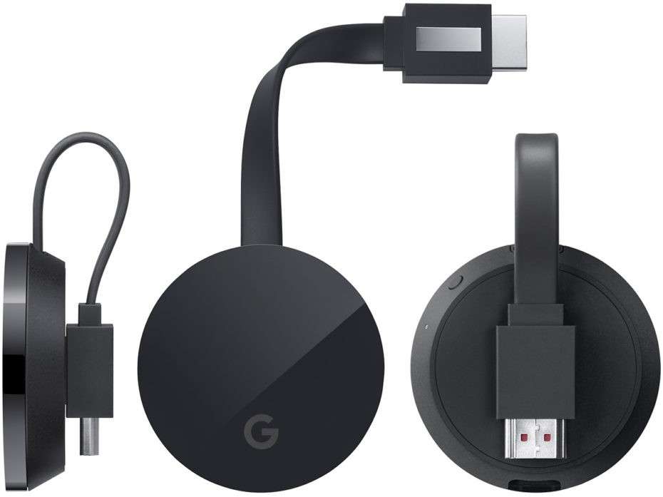 Google Chromecast Ultra HDR and 4K Ultra HD Video Wireless Streaming Media Player