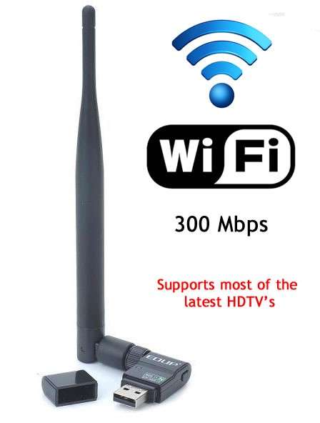 300mbps Wireless Adapter **Support for the latest HD Televisions**