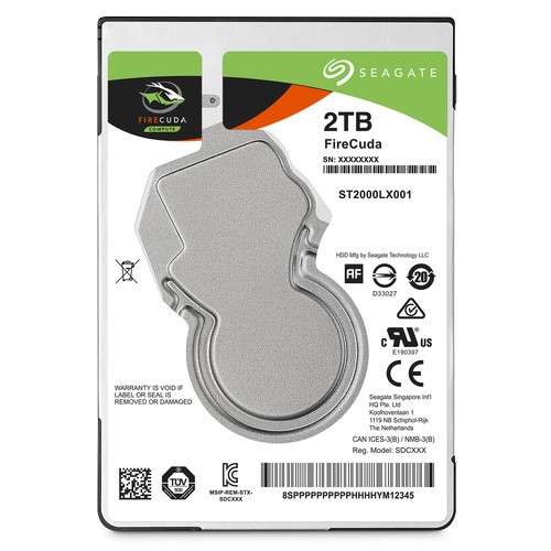 SEAGATE 2TB 2.5 FIRECUDA SSHD SATA 6GBPS (ST2000LX001) - Seagate