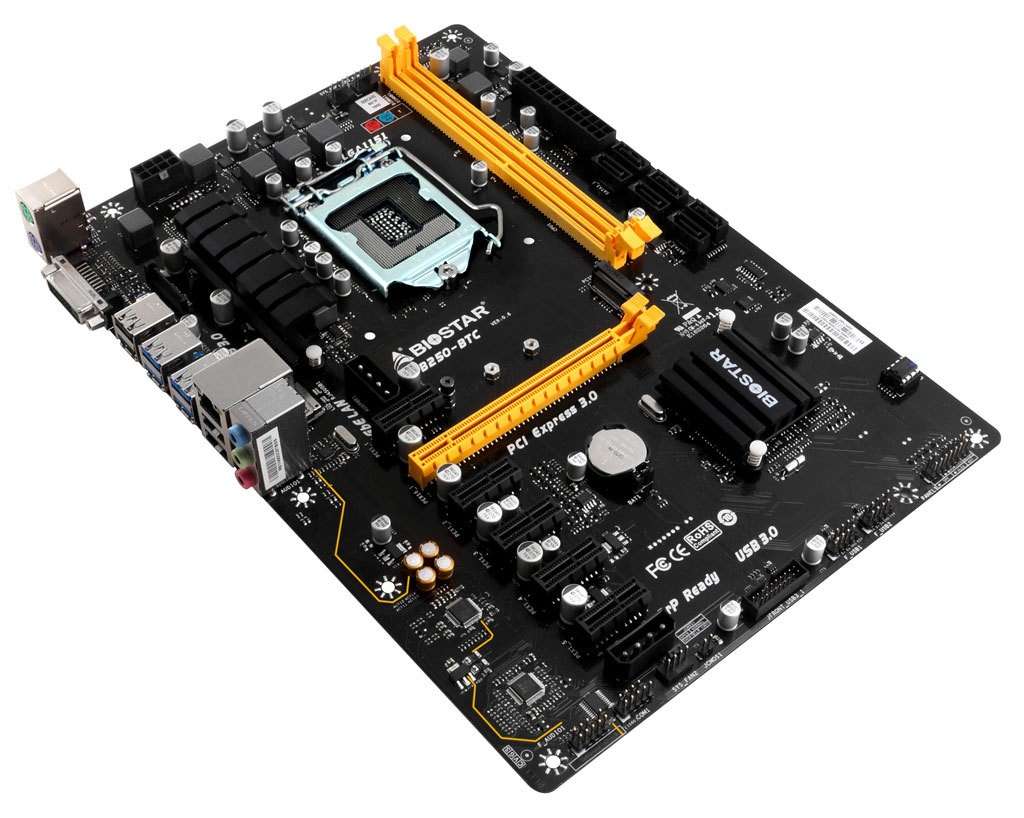 BIOSTAR TB250-BTC Socket 1151 MOTHERBOARD - Biostar