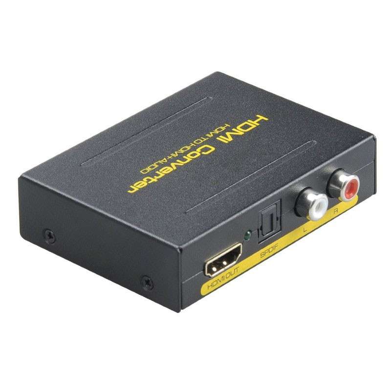 HDMI Audio Extractor Converter - 4K HDMI Input to HDMI / Optical TOSLINK SPDIF and Analog RCA L/R...