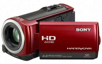 Sony CX100 Handycam Red