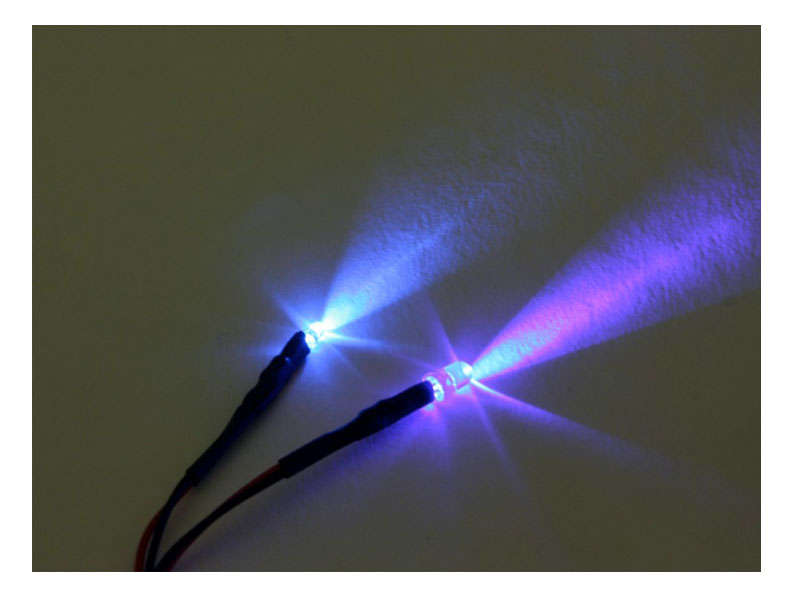 PreWired Single LED (5mm blue) by lumi LED Lights