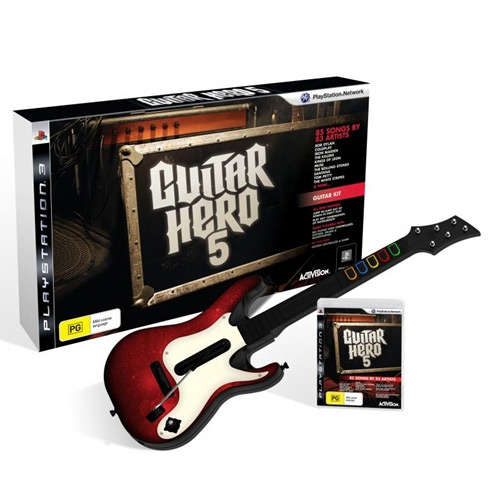 Official 'Guitar Hero 5 '  Bundle + Guitar Controller with Guitar Hero PS3 Game