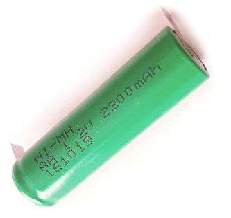 BATTERY AA NiMH W/SOLDER TAGS  1.2V NH-AA2200-2P