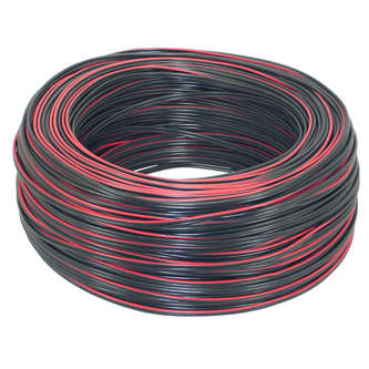 TWIN FLEX BLACK/RED 0.5 100M/ROLL  GADC0.5F02ACBRGC1-100M