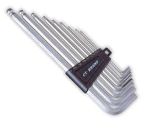 TOOL ALLEN KEY SET 9PC BAL IMP  CT-6M IMPERIAL