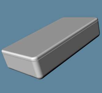 ENCL ABS GREY E15G 112x62x26 - E15-GREY