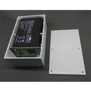 ENCL ABS WHITE E55W 203x121x74  E55-WHITE