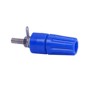 SOCKET BANANA 4mm BLUE CAPTIVE  K205B-BLUE