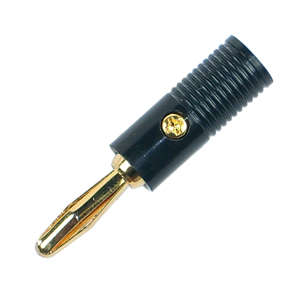 PLUG BANANA 4mm BLK SCR-TYPE  K296022-BK