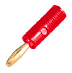 PLUG BANANA 4mm RED SCR-TYPE  K296022-RED