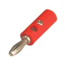 PLUG BANANA 4mm RED RND SCR-TY  K296102-RED