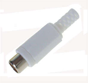 SOCK RCA I/L WHITE W/SLV K366A - K366A-WT