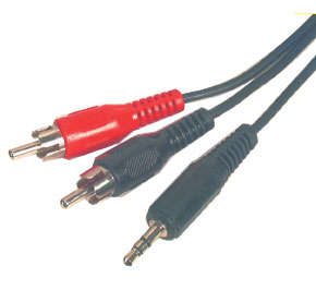 LEAD STEREO PLUG 3.5-2xRCA 1.5 - L4432