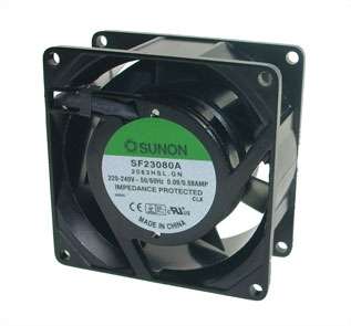 FAN 80sqx38 220V SLV LEA 23CFM  SF23080A-2083HSL.GN