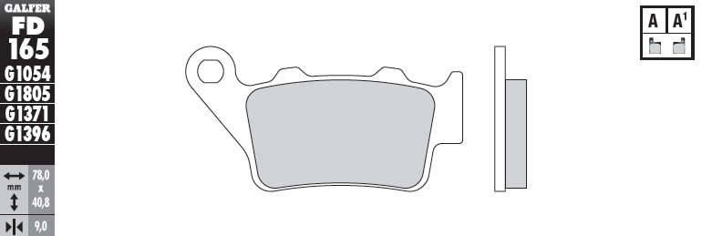 Galfer - BMW F800 GS (08-16) & Adventure (13-16) - Sintered Rear Brake Pads