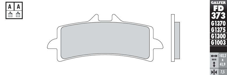 Galfer - Suzuki GSX-R600 & GSX-R750 (11-16) - Sintered Front Brake Pads