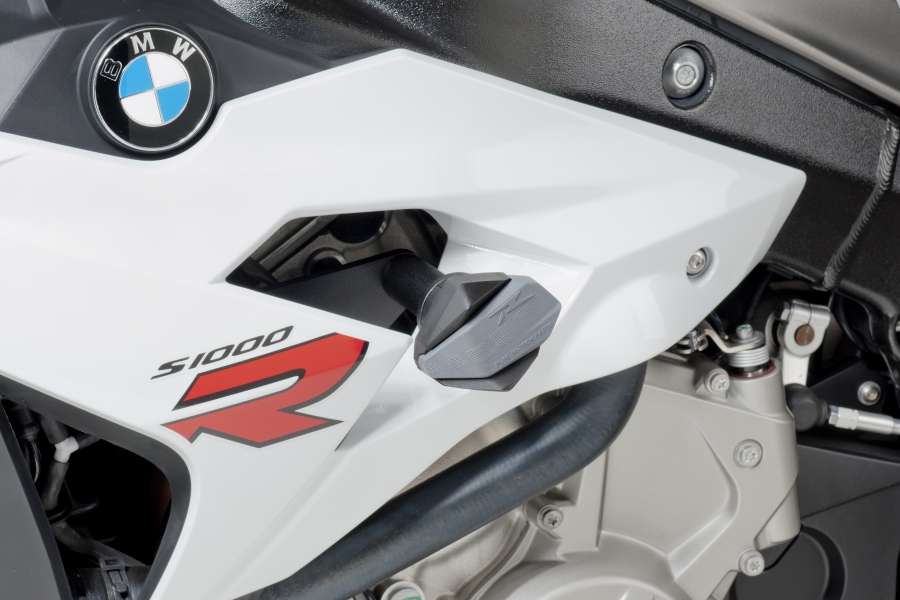 PUIG - BMW S1000 R (14-16) - Black R12 Frame Sliders (Full Kit)