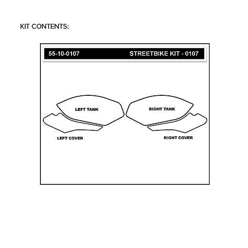 StompGrip - BMW S1000 R (14-16) & S1000 RR (15-16) - Traction Tank Kit - Transparent
