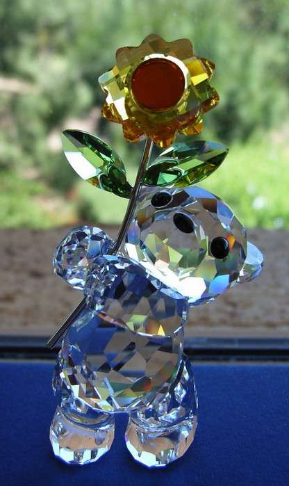 SWAROVSKI CRYSTAL "ESPECIALLY FOR YOU" KRISBEAR SUN-FLOWER