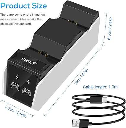 Dual Controller Charging Stand for PS 5