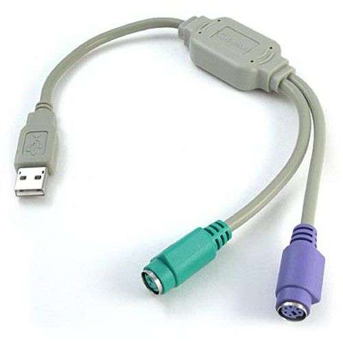 USB To PS2  Adapter Converter For Keyboard Mouse