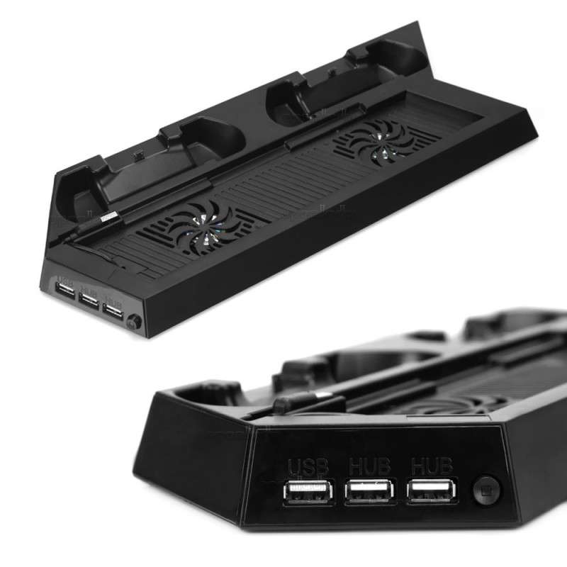 PS4 PRO Dual Charging Stand With Cooler Fan