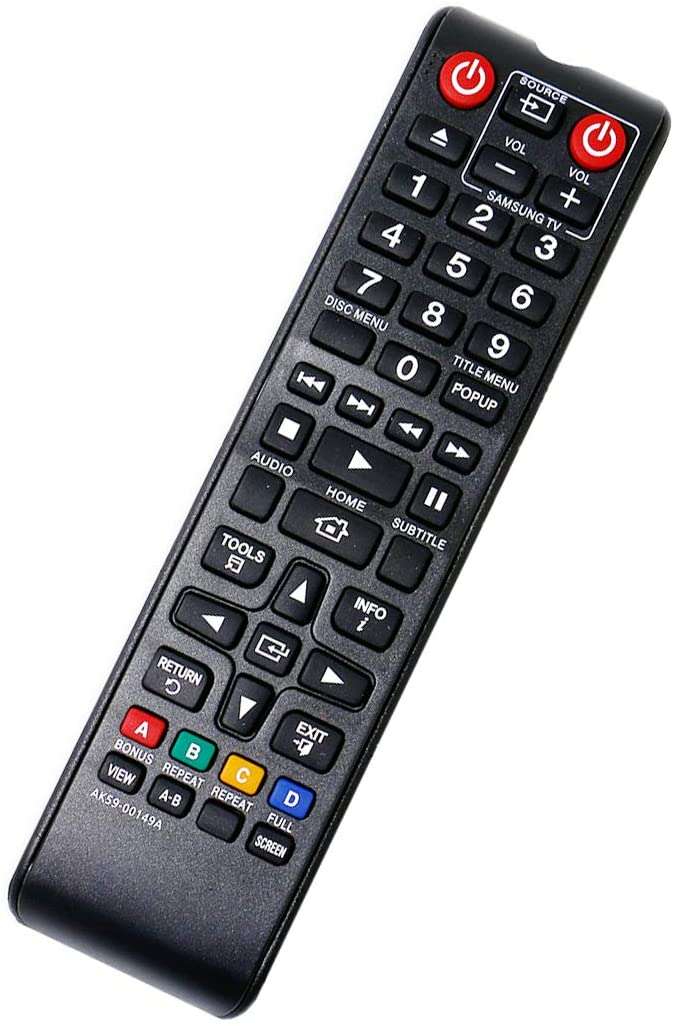 Replacement Remote Control AK59-00149A for SAMSUNG DVD BD BLU-RAY DISC PLAYER BDF5100/ZA BD-ES530...