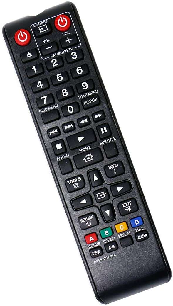 Replacement Remote Control AK59-00149A for SAMSUNG DVD BD BLU-RAY DISC PLAYER BDF5100/ZA BD-ES530...