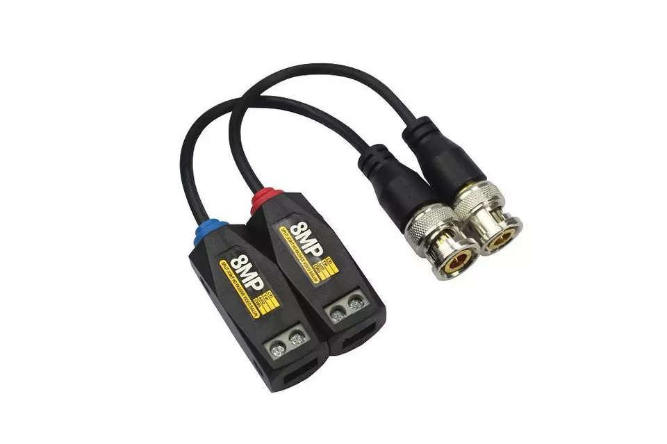 8MP 4K HD CVI TVI AHD CVBS analog camera transmission split joint video Balun