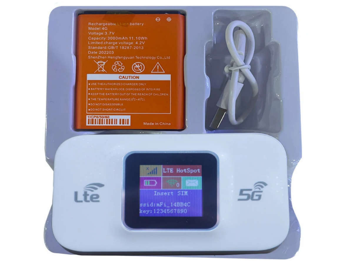 High Speed Mobile Wireless Plus Cat6 LTE Wi-Fi Router 4G,5G (WHITE)