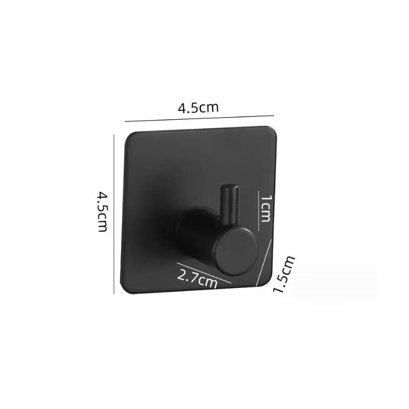 Ewube Luxury Finish Wall Mounted 7 Piece Bathroom Accessories Set - Black