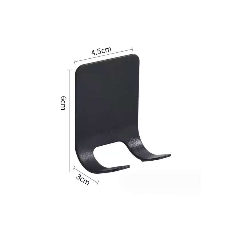 Ewube Luxury Finish Wall Mounted 7 Piece Bathroom Accessories Set - Black
