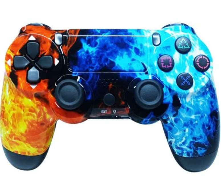 Replacement Double-Motor vibration Bluetooth  Controller:  (PS4)