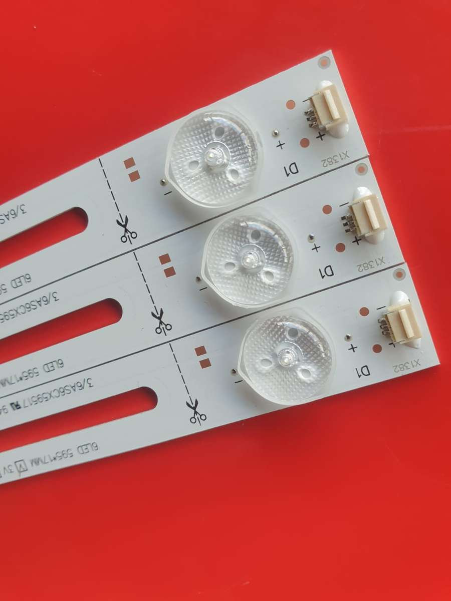 Universal LED TV Backlight Strip Compatible with 42  65inch LED TV 3V 10LED 3-Pin Connector