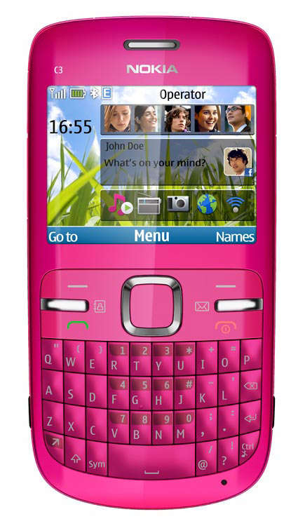 Nokia C3 Pink