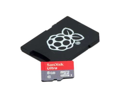Official NOOBs 8GB Micro SD - SanDisk Ultra Class 10 Pre-Loaded with NOOBS (Official Card & Adaptor)